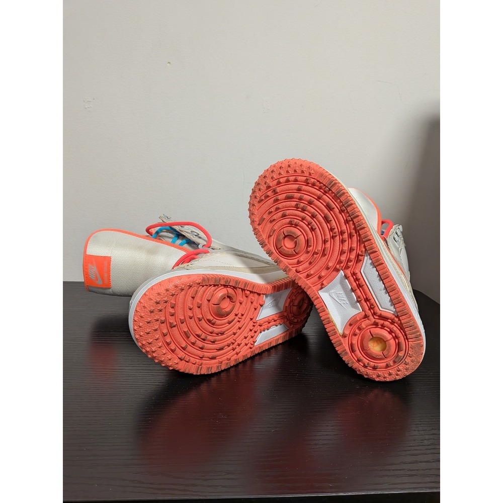 Nike Zoom BAXA Snowboard Boots Womens 6.5 White Coral Blue 407717-100 - Picture 14 of 15